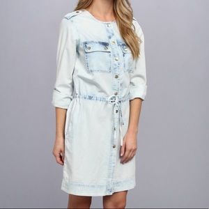 Michael Kors bleached chambray button dress